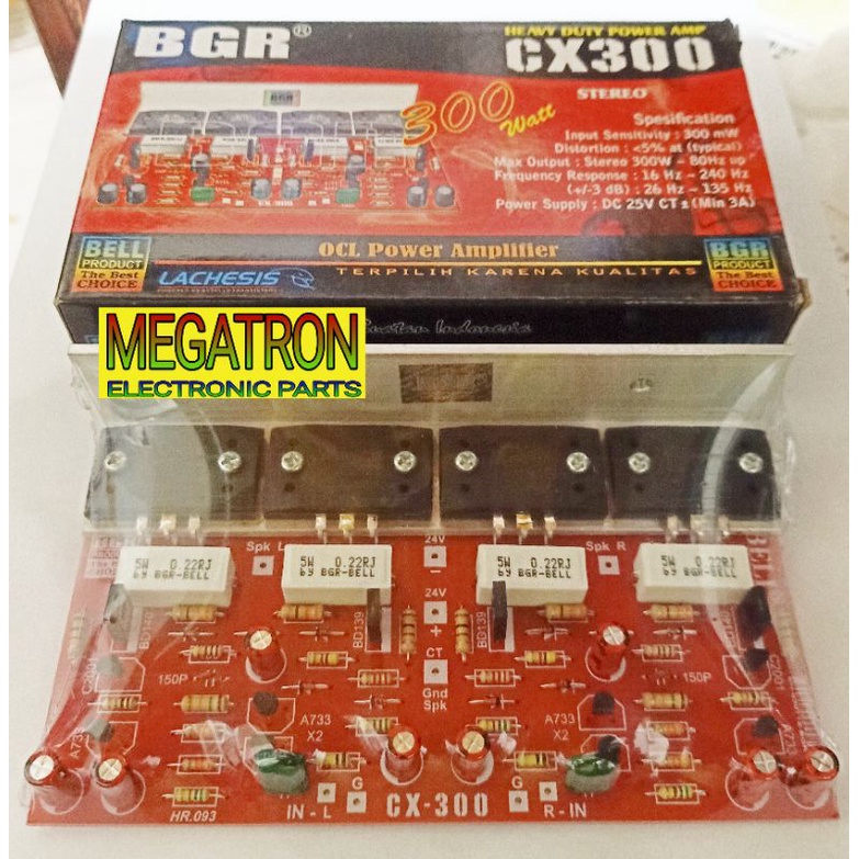 Kit Power Amplifier Stereo CX300/ CX-300 Bell