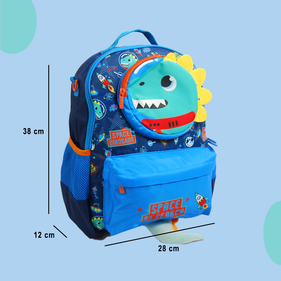 VEST TAS RANSEL ANAK BESAR UNTUK SD DINO/UNICORN/PANDA U2055