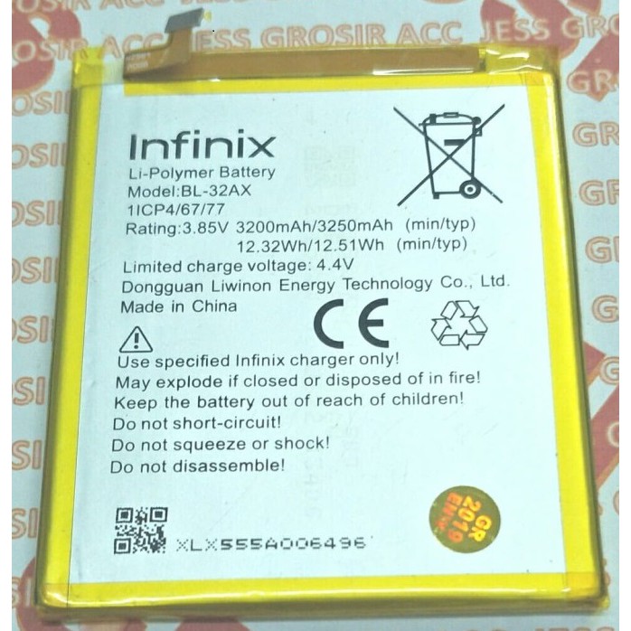 Battery Batre Baterai Infinix Zero 4 X555 BL-32AX BL32AX BL 32AX