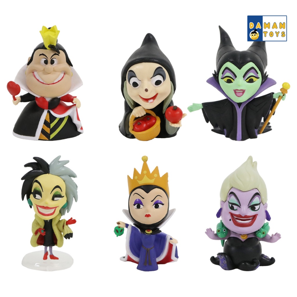 Figure Penjahat Disney Princess Villains Evil Queen Maleficent Ubsula Evil Witch Queen Of Hearts Cruella De vil Musuh Princes