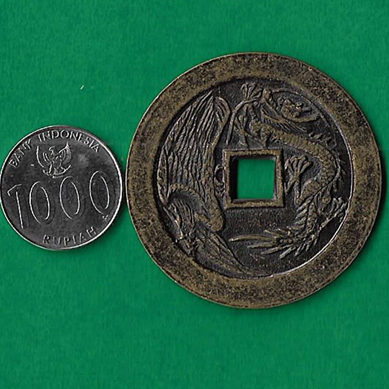 KG008 KOLEKSI KOIN GOBOG CINA KUNO MAGIC COIN AMULET CHINA JIMAT KEBERUNTUNGAN DAN PEMBAWA HOKI