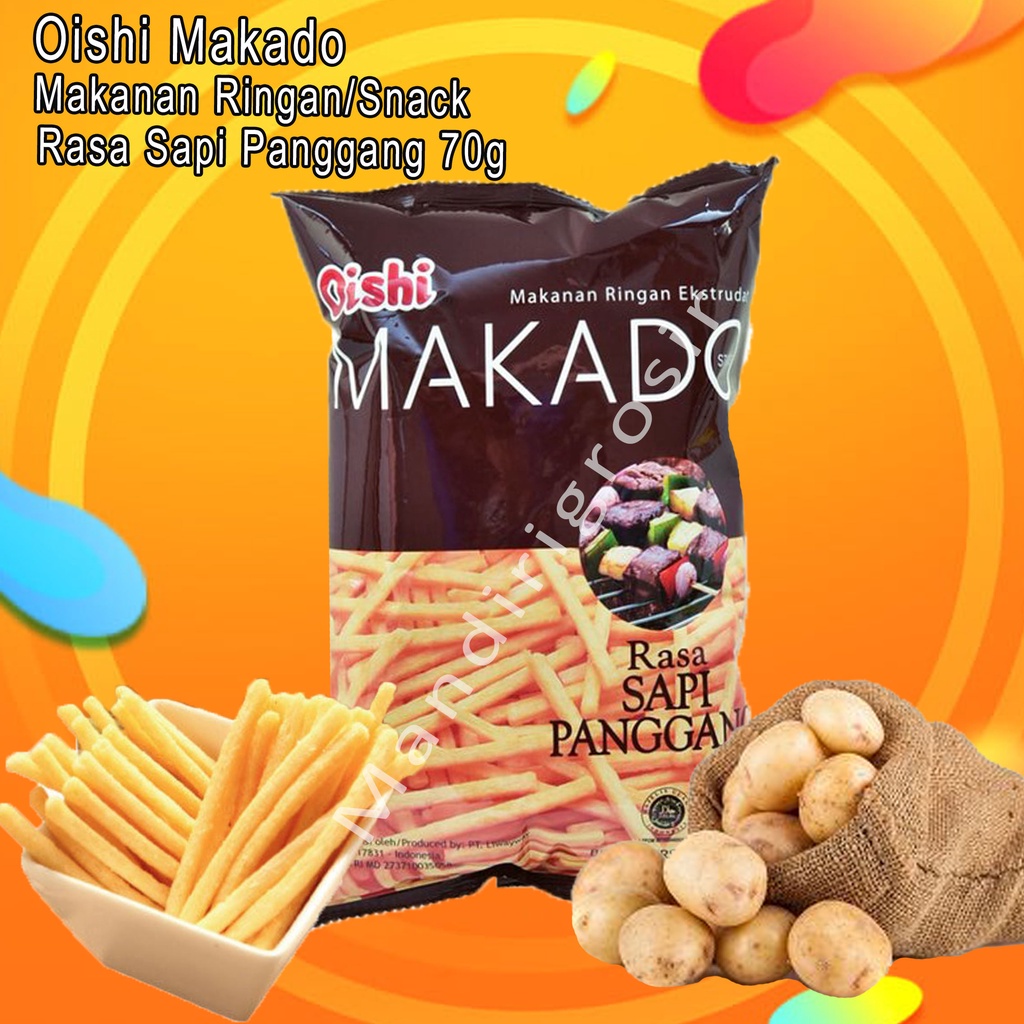 

SNACK OISHI MAKADO RASA SAPI PANGGANG 60g