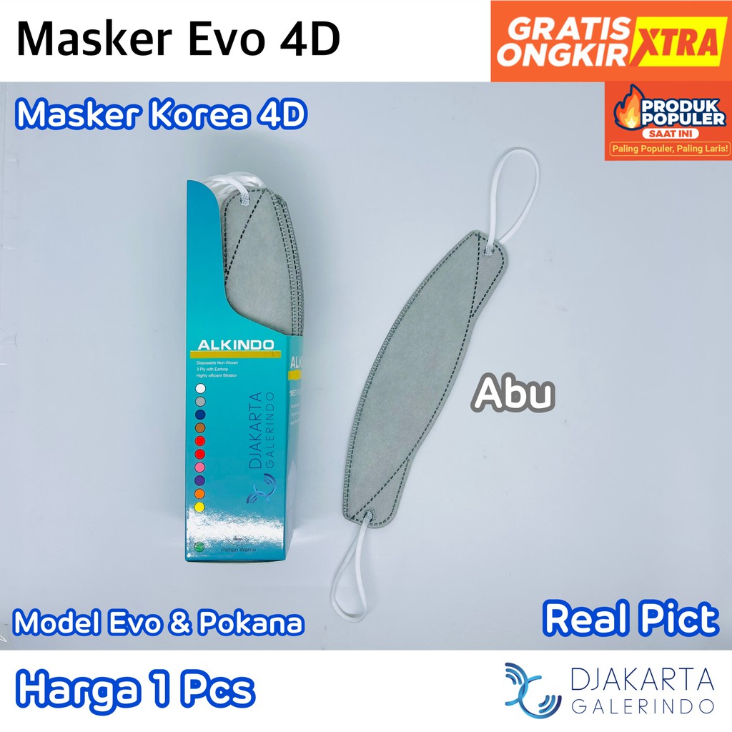 Masker EVO 4D Med Plus KF94 3 Masker Korea