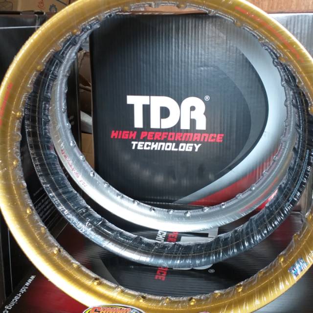 Velg Pelek Jari Jari Ruji TDR U Shape 250 Ring 17 Gold Silver Hitam ( Harga 1 biji) Original