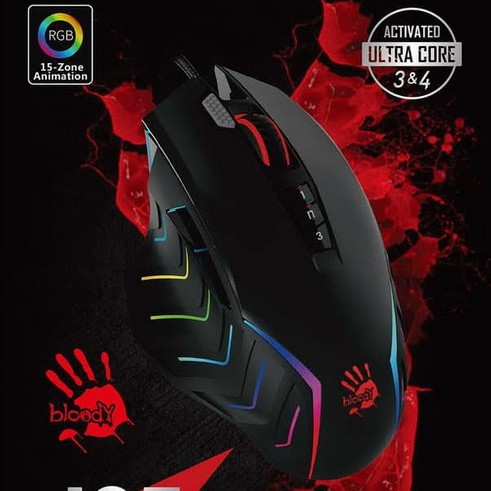 Mouse Gaming Bloody J95s Animation RGB 2-fire Ultra Core Activated