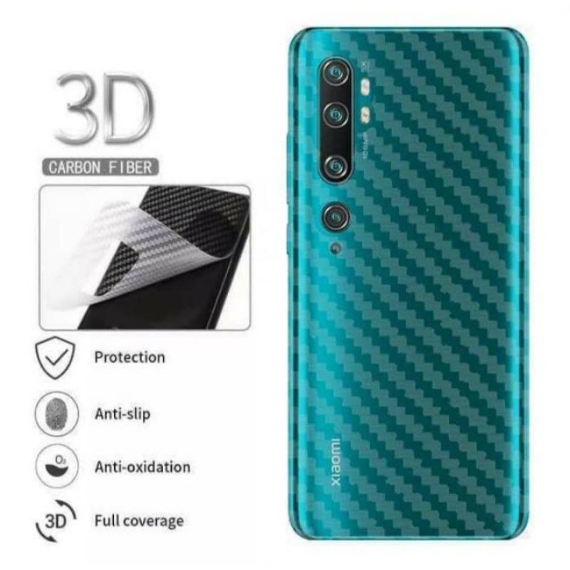 Garskin Carbon Xiaomi Redmi C9 Pro Skin Back Protector Anti Gores Belakang Hp Anti Jamur
