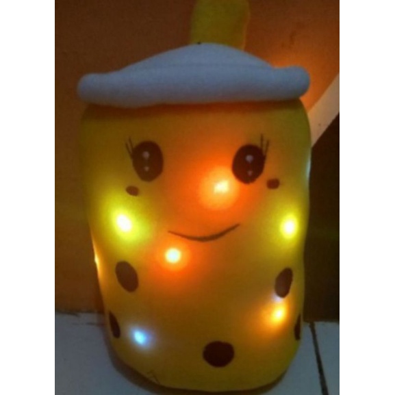 Boneka Boba Milk Led(Nyala)Kedip Uk30Cm Mainan Anak Viral Murah