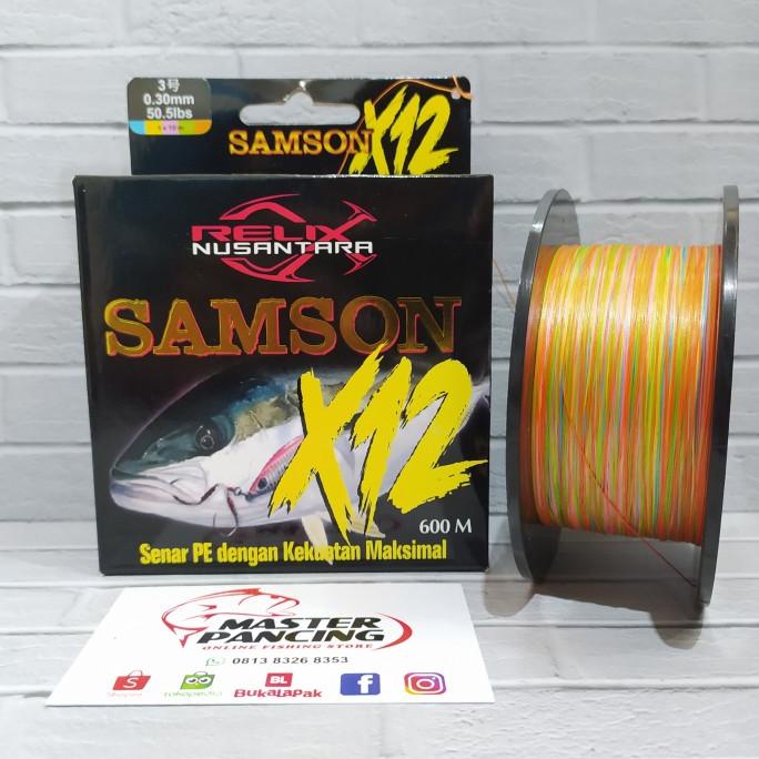 Senar Pe Relix Nusantara Samson X12 Pe 3 600M Senar Pancing