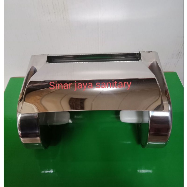 Tempat tissu box stainless / tempat tissu roll / Tempat tissu toilet gulung stainless