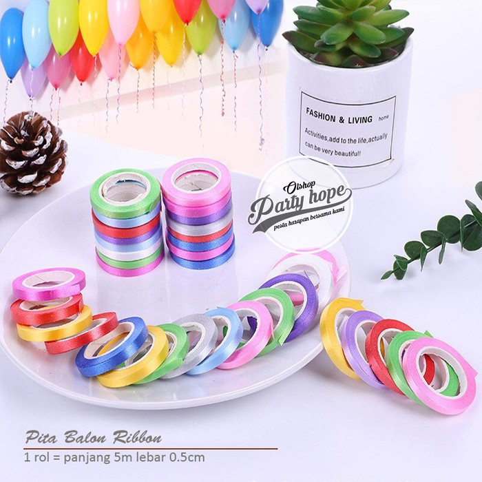 

Pita Balon / Curly Ribbon / Pita ribbon Balon Mini / pita rope serut