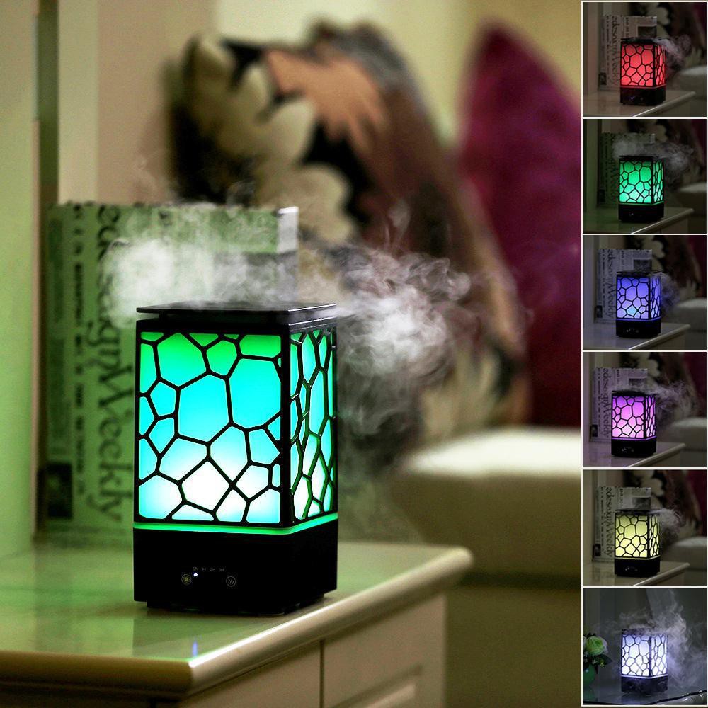 Humidifier Water Cube Oil Diffuser Ultrasonic 7 Colors LED -200ML