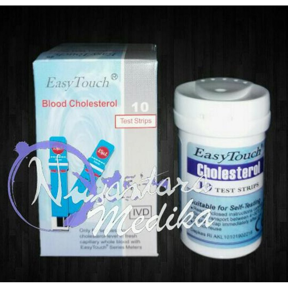 Refill Strip Cholestrol Original Easy Touch isi 10 / Strip Kolesterol Easy Touch isi 10 Tes