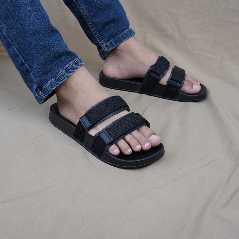 PROMO- Sandal Slide Pria Walkers Weber Army / Sendal Slop Keren Casual Kekinian Flipflop Terbaru