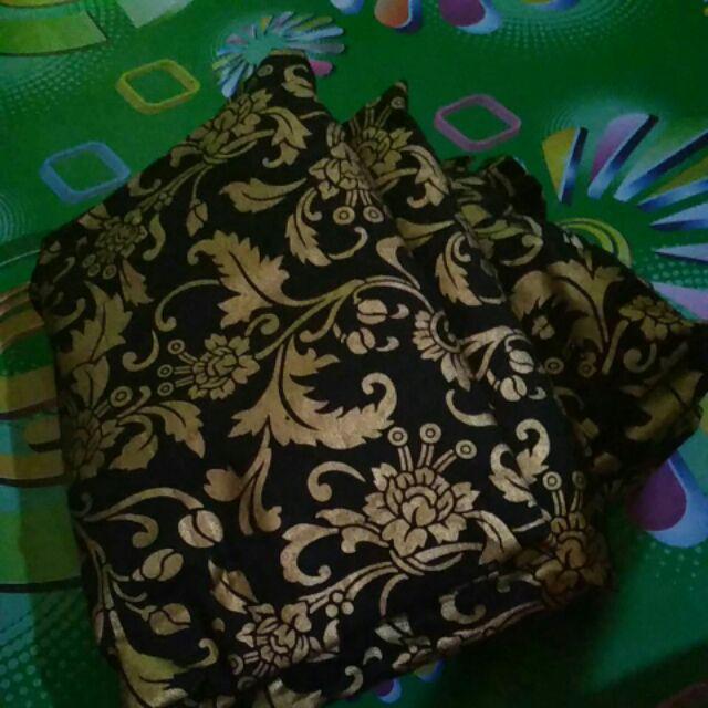 Batik Notoarto - Couple Gamis Batik Prada Gold  Bakung Kualitas Terjamin Dan Kualitas