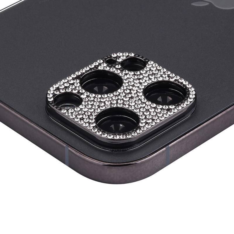 Case Pelindung Lensa Kamera Aksen Berlian Bling Untuk iPhone 13 12 11 Pro MAX Mini 13 12 11 Pro MAX