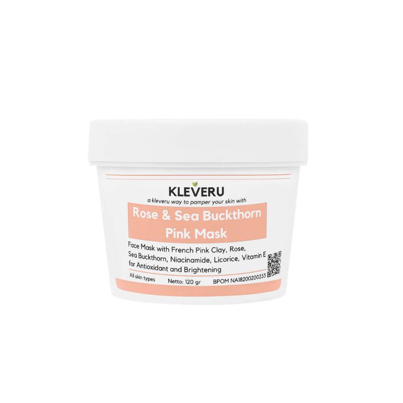 Kleveru rose and sea buckthorn pink mask 120gr