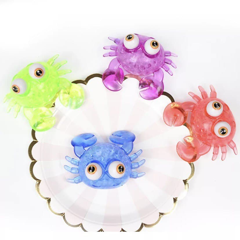 Squishy Crab Kepiting Orbeez Animal Binatang Fidget Toys Mainan Anak Pop It New Stress Ball Vent Viral