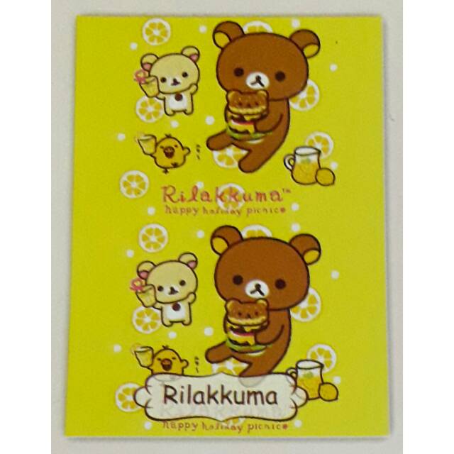 Selimut AKIKO Sutra Rotary motif Rilakkuma