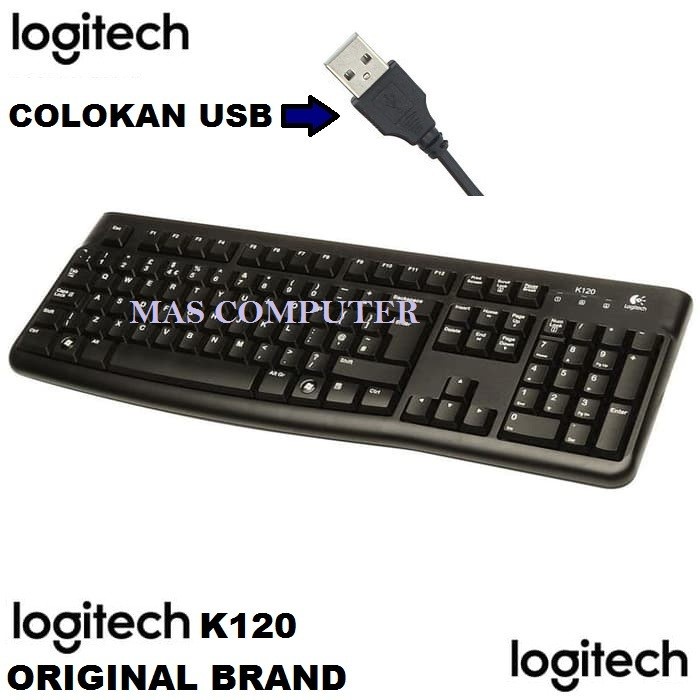 KEYBOARD LOGITECH K120 USB KEYBOARD LOGITECH ORIGINAL KABEL USB