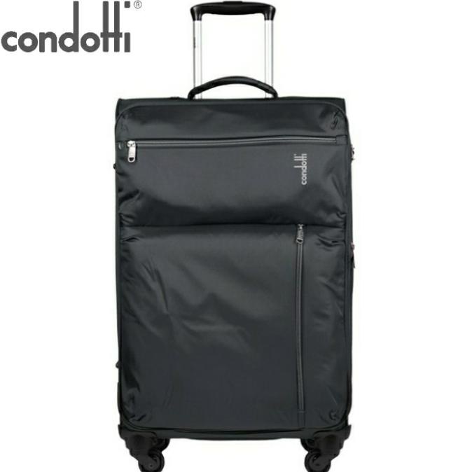 TRAVEL BAG Koper Condotti Vigour Softcase 63090 Size 24 Inch Ultralight - Black