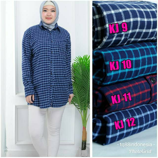 Kemeja flanel cewek/kemeja flanel /kemeja kotak cewek/hem/kemeja jumbo/kemeja kotak/kemeja