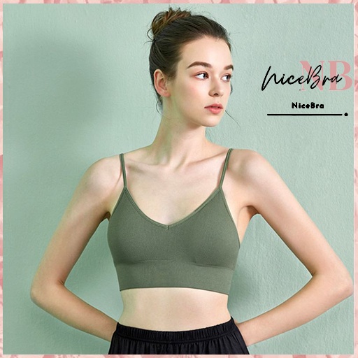 Nicebra Bra Wanita Tanpa Kawat Bahan Halus Pakaian Dalam bralette Push Up Elastis 1039