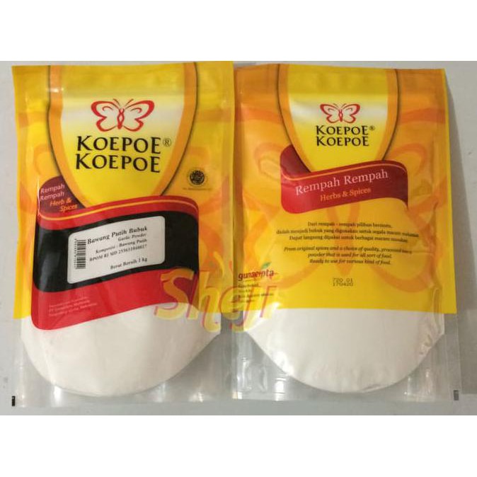

DISKON! Koepoe koepoe bawang putih bubuk / garlic powder 1kg / garlic powder