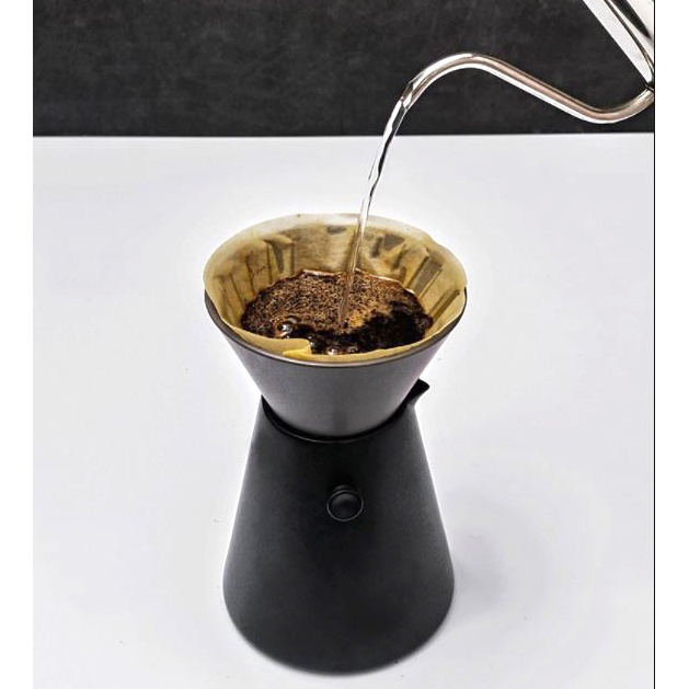 Woodpecker Filter Cup Penyaring Kopi Tembikar Coffee Dripper V60 - WV2 - Black