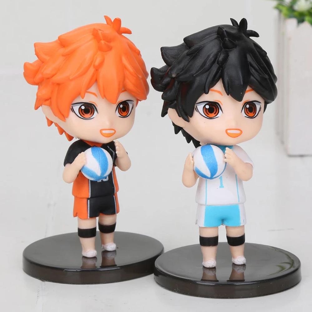 SKJK   Haikyuu Figure Hadiah 4pcs /set Anime Figure Mainan Action Figure Tobio Kageyama