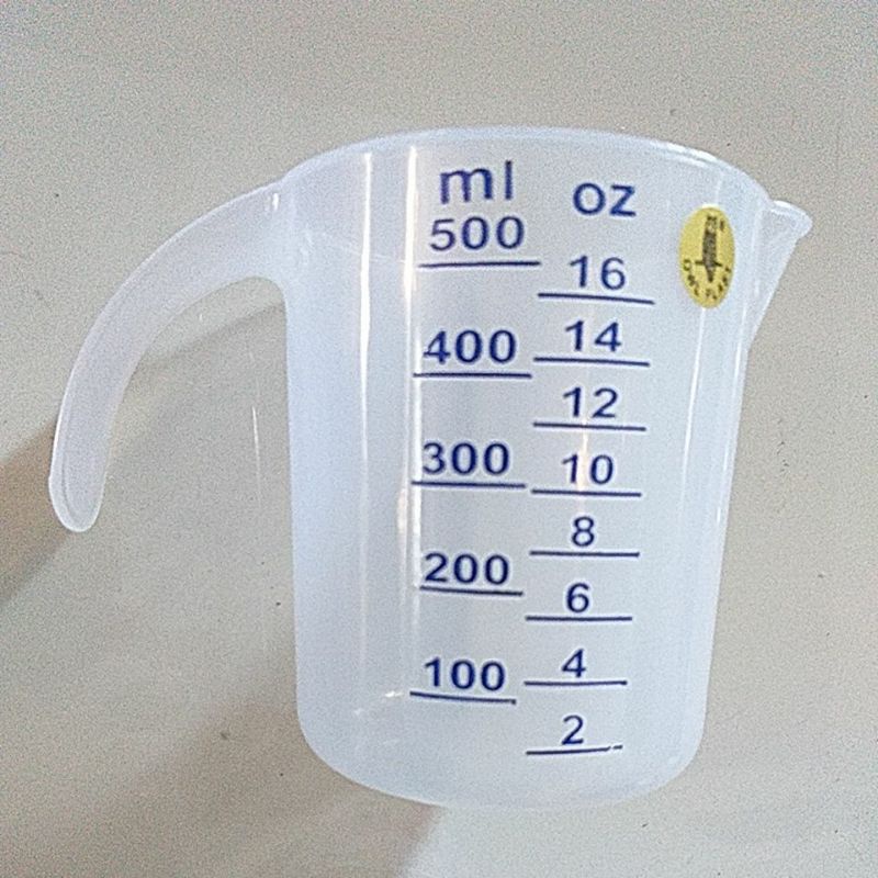 alat takaran plastik 500 ml alat ukur