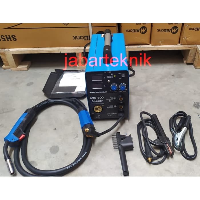 Mesin Las Co 2 CO2 MIG 200 Ampere TANPA GAS MAILTANK 3 IN 1 New / Original