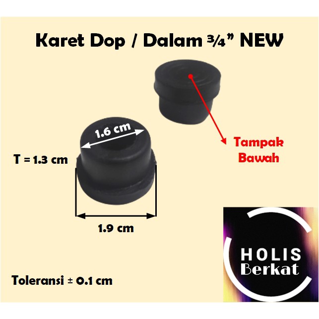 Karet Dop / Dalam 3/4&quot; NEW