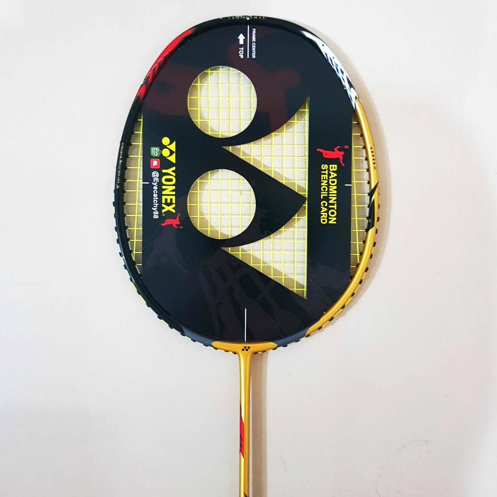  Stencil  Card Logo Raket  Cetakan Raket  Badminton Shopee 