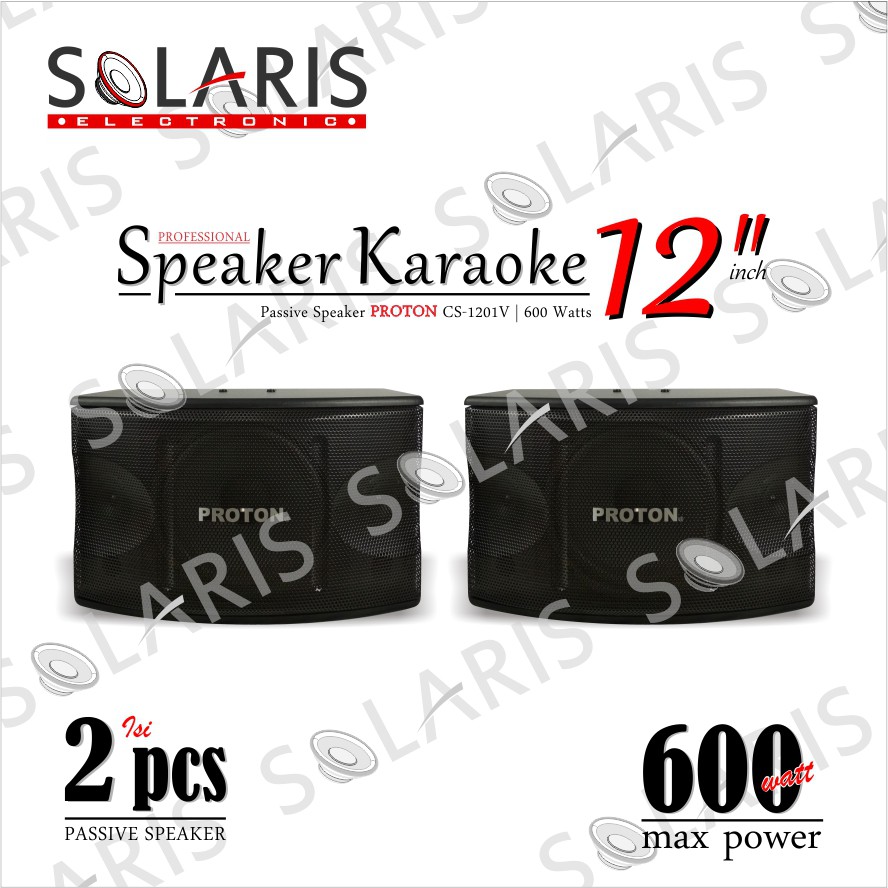 SPEAKER KARAOKE 12 Inch PROTON CS-1201V SPEAKER PASIF 600 WATT