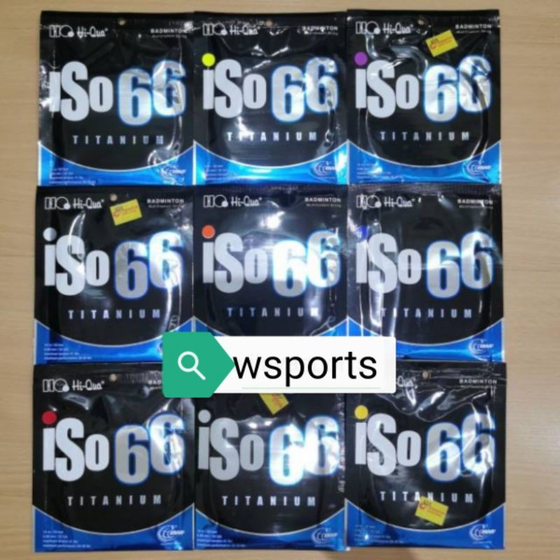 [RAINBOW] Senar Badminton Hiqua HQ ISO 66 Ti Titanium ORIGINAL