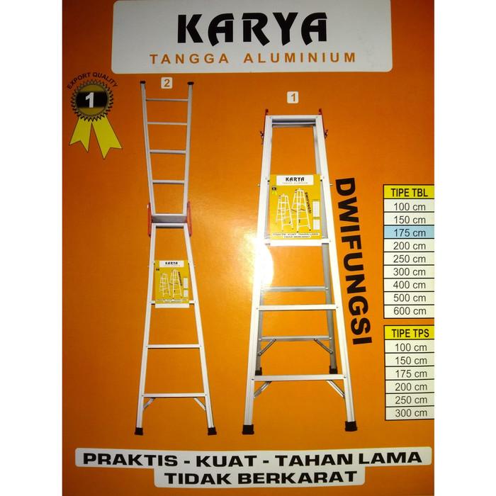 Tangga Lipat Tangga Lipat Aluminium 125 Cm/ 1,25 M (Gojek/Grab)