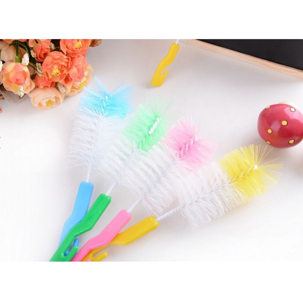 SIKAT BOTOL SUSU BAYI 2 IN 1 / BABY BOTTLE AND NIPPLE BRUSH (IP)