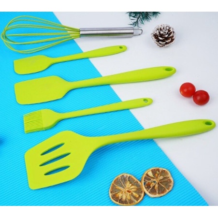 NSR Set Spatula Peralatan Masak Silikon Stick Cooking Tools Isi 5 pcs