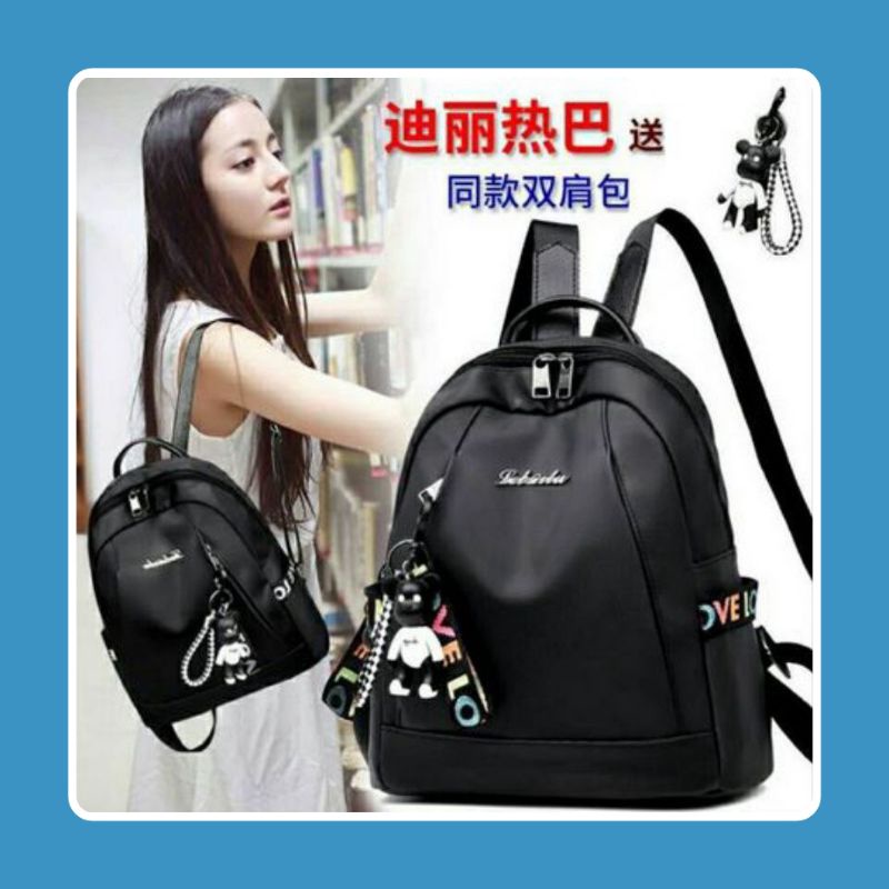 Ransel Wanita cantik fashion weedolove pelangi Tas Wanita batam import dollyn cabela korean EMOEMO