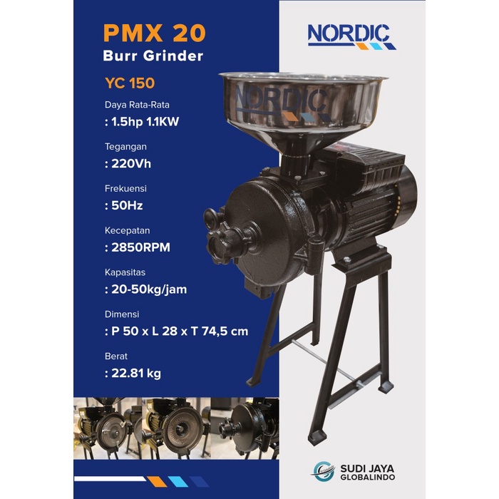 Cindiashope Grinder Coffee Nordic Pmx-20 Burrgrinder Yc150