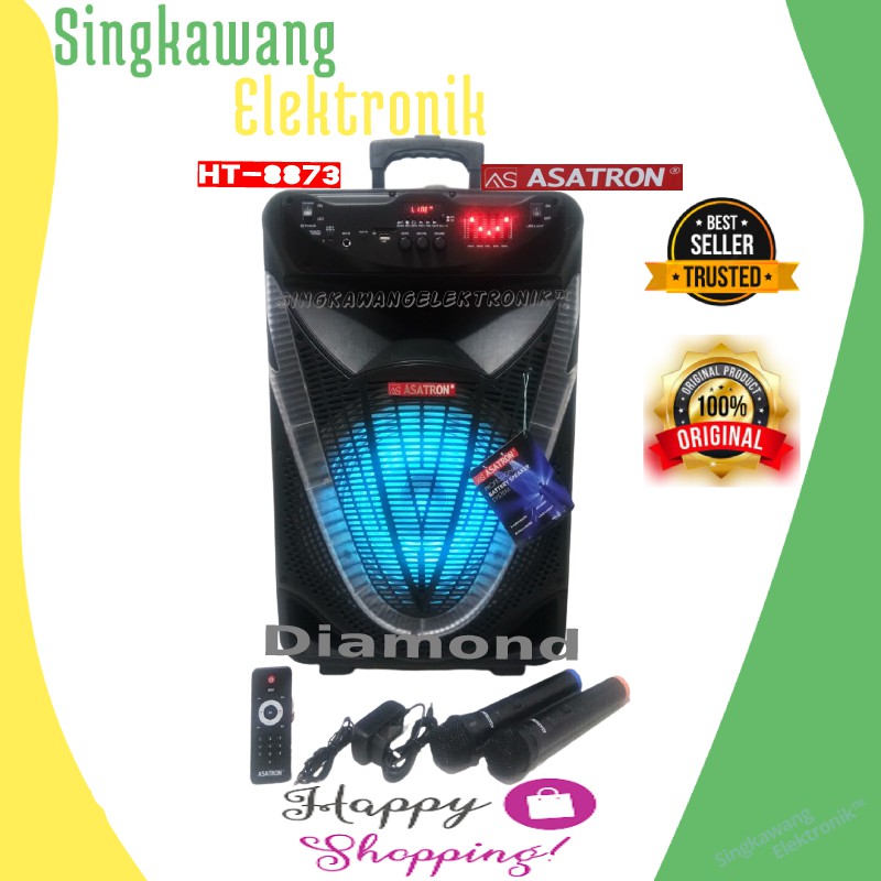 SPEAKER PORTABLE ASATRON DIAMOND 15 INCH HT-8873UKM