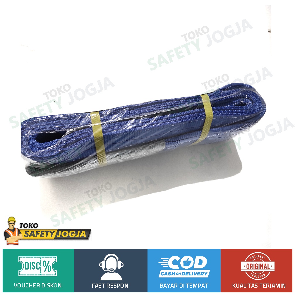 WEBBING BELT SLING 8TON X 4M POLYESTER GOSAVE TALI SAFETY