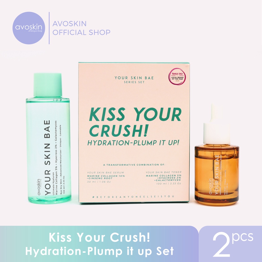 ✨ AKU MURAH ✨ [SET] Avoskin Kiss Your Crush! Hydration - Plump it up set