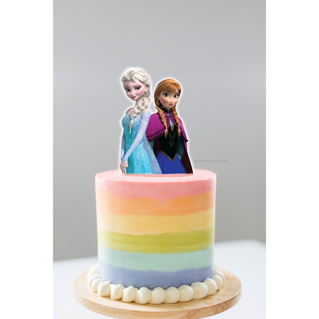 Elsa & Anne Frozen Cake Topper