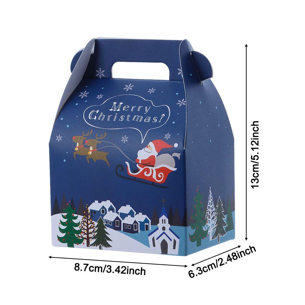 R-flower Christmas Gift Box Hadiah Untuk Teman Cookie Box Snowman Printed Merry Christmas