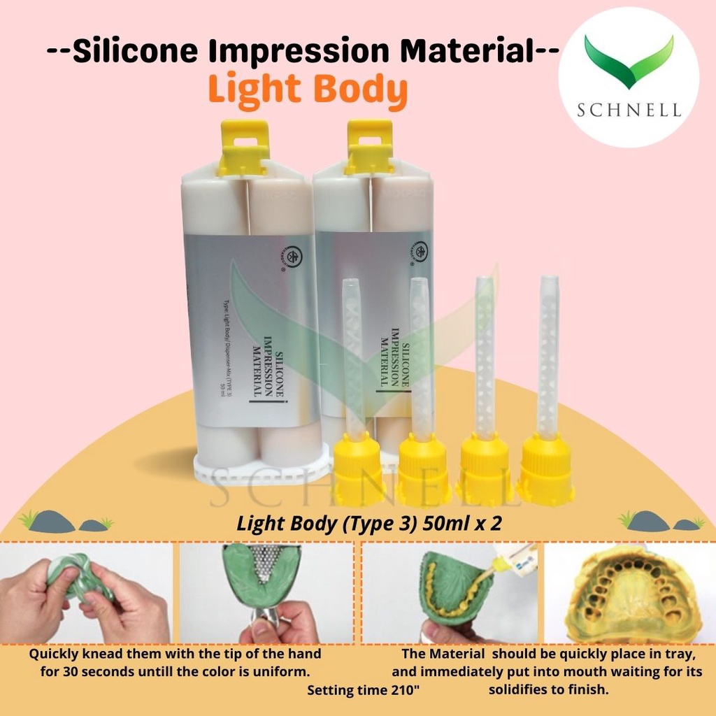 Jual Bahan Cetak Gigi Dental / Light Body Double Impression Shopee