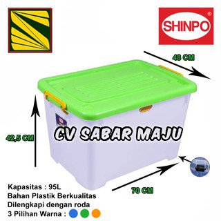 Box Container Plastik  Kotak  Penyimpanan serbaguna Shinpo 