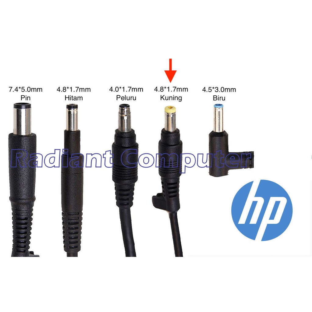 Adaptor Charger Original HP 18.5V 3.5A 4.8*1.7mm