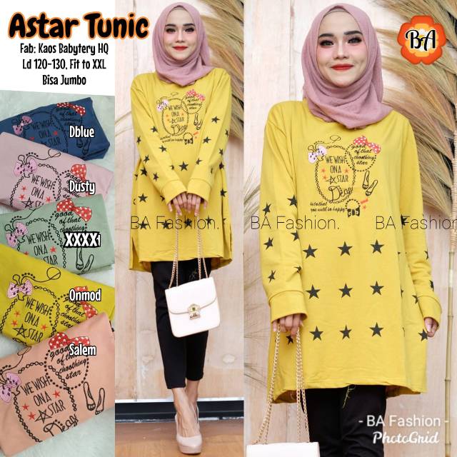 Astar Tunic/ Angel Tunic/ Gucci Tunic/ Duck Tunic/ Potret Tunic/ Ice Cream / Modis ori by BA Fashion