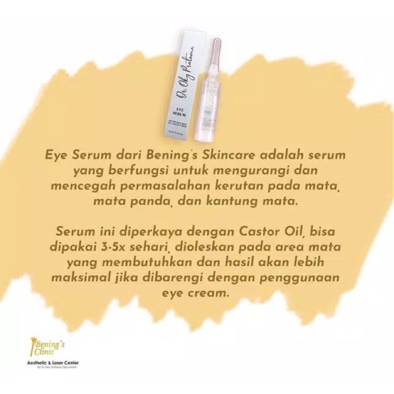 Eye Serum by dr. Oky Pratama / Benings Clinic/ Benings Skincare